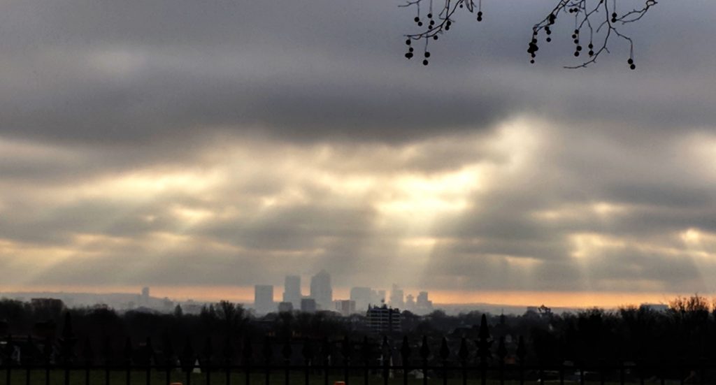 View of Canary Wharf from N4